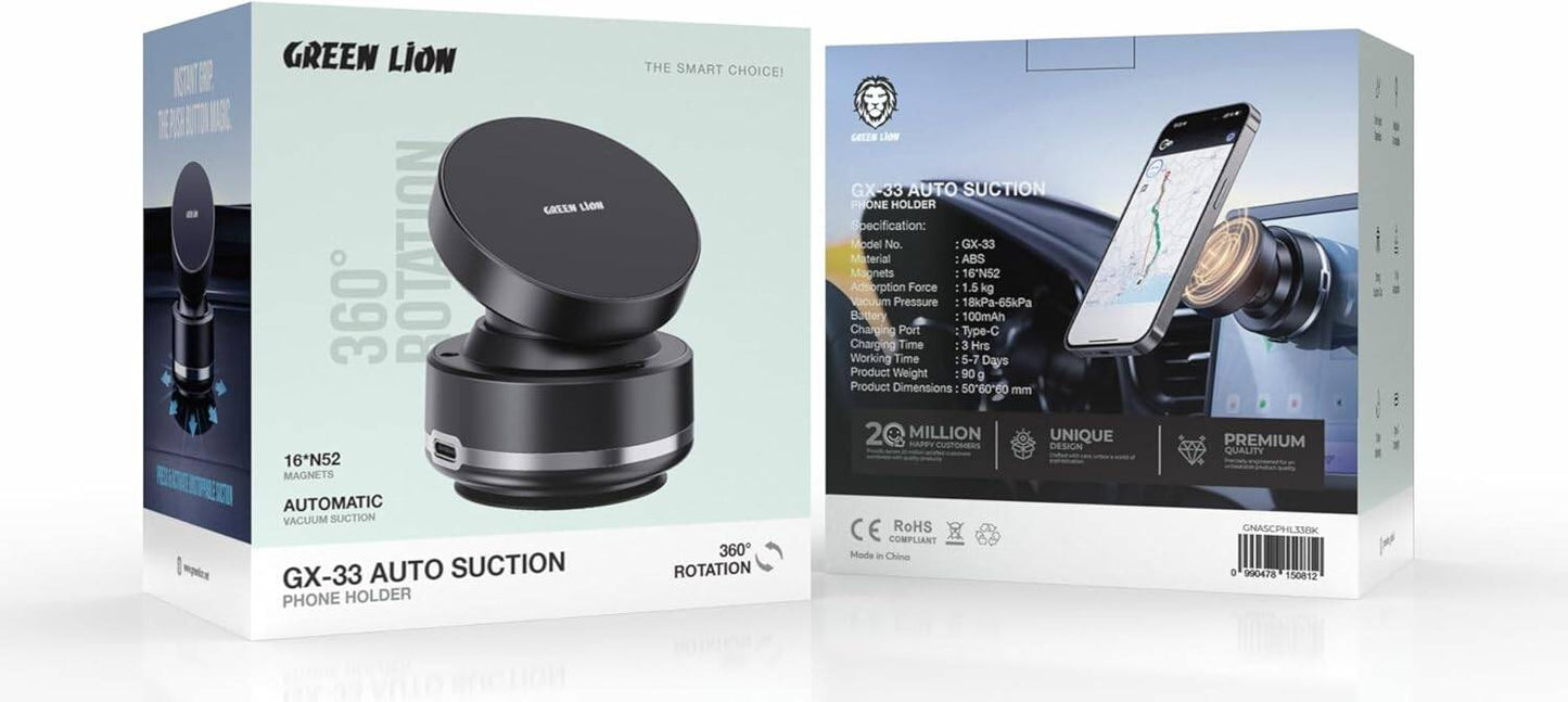 Foldable Vacuum Magnetic Car Phone Holder